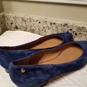 Calvin Klein Suede Indigo Flats